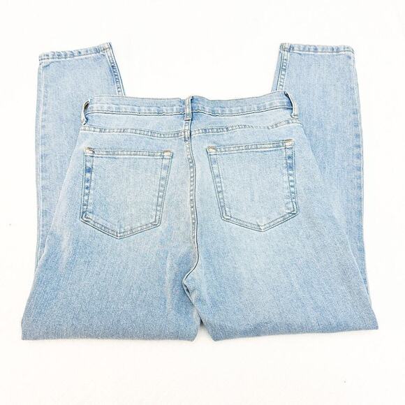 Everlane Light Wash Denim Jeans Mom Fit Zip Fly Size 28 Ankle - Picture 5 of 9